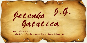 Jelenko Gatalica vizit kartica
